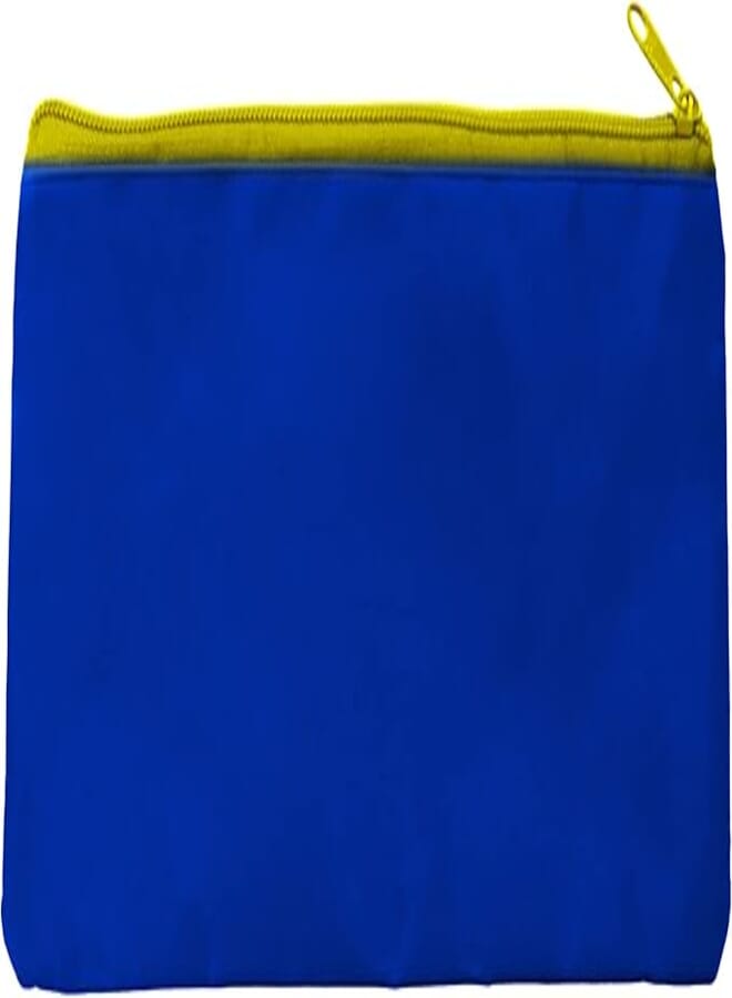 Belal Belal Fabric File With Zipper A6 Blue, 5467